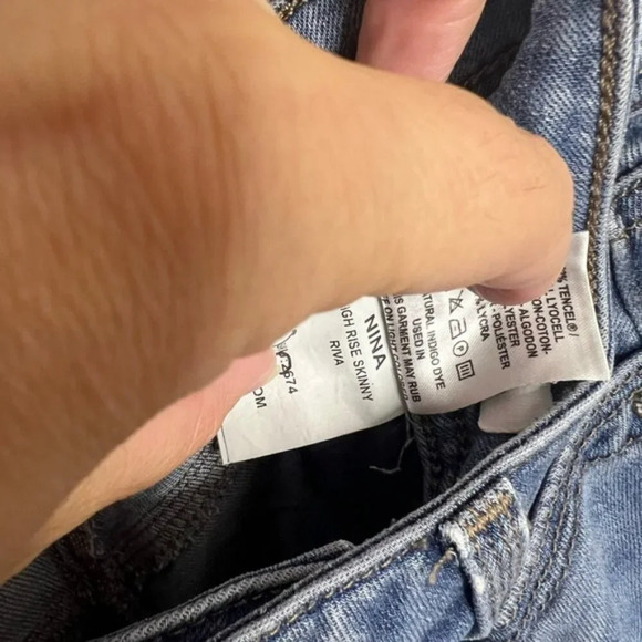 DL1961 Nina high rise  skinny jeans size 25 - Picture 5 of 8